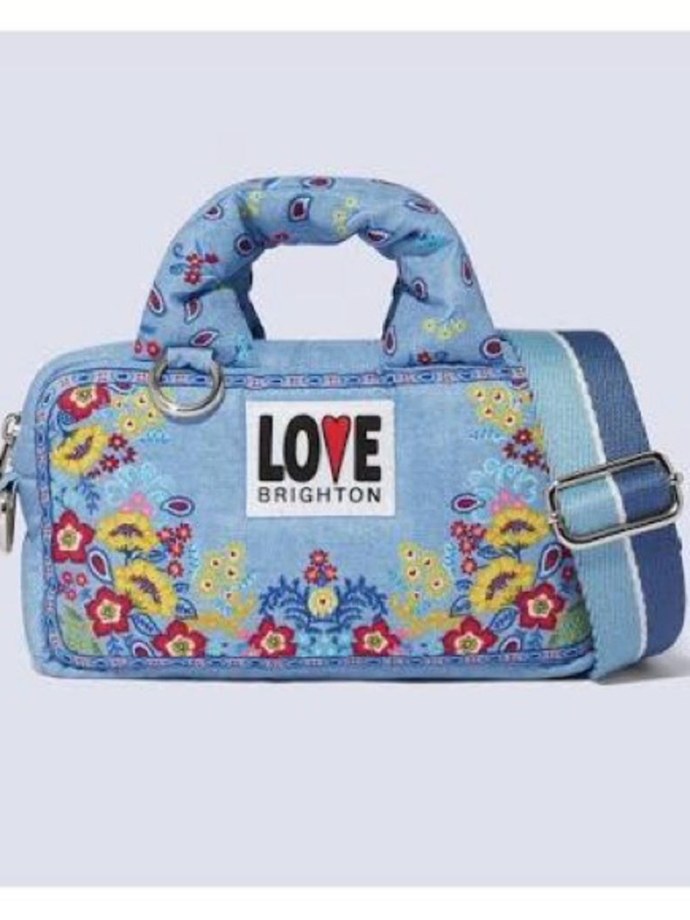 Bandana Love Brighton Denim Print Mini Crossbody Bag